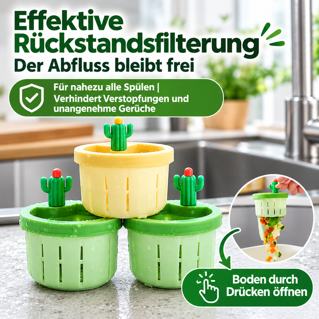 Abflusssieb für Spüle in Kaktusform – Bild 7